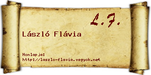 László Flávia névjegykártya