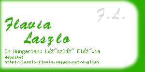 flavia laszlo business card